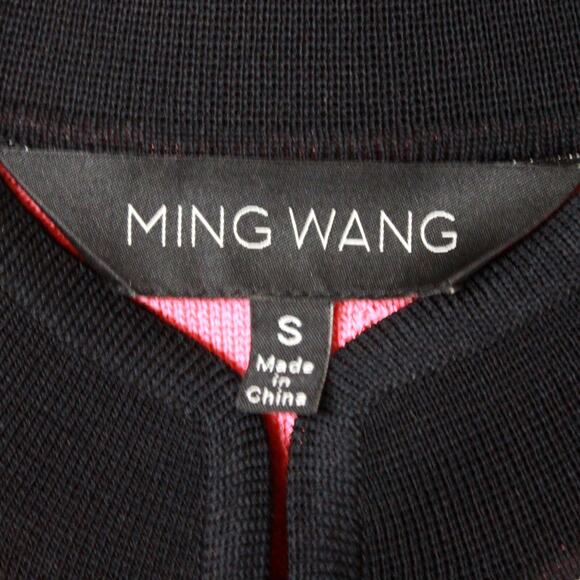 Ming Wang Pink Open Front Classic 100% Filament Cardigan Jacket & Top Set Small - Picture 14 of 14
